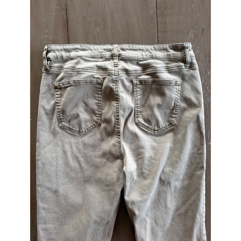 Buffalo David Bitton Havana High Rise Ankle Pants Khaki Tan Skinny Leg 12/32 - Picture 6 of 8